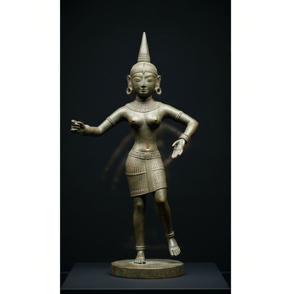 The Dancing Girl bronze statue from Mohenjo-daro