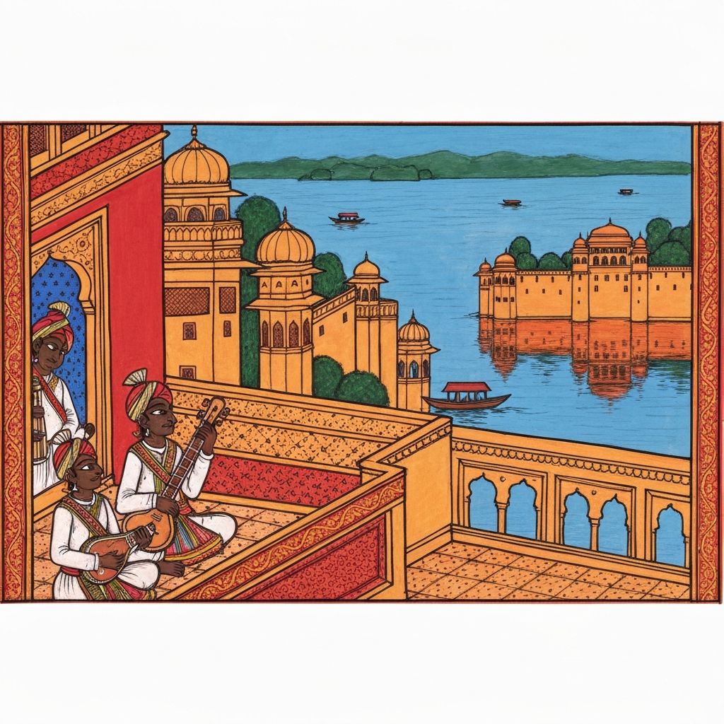 Mewar School Miniature Painting