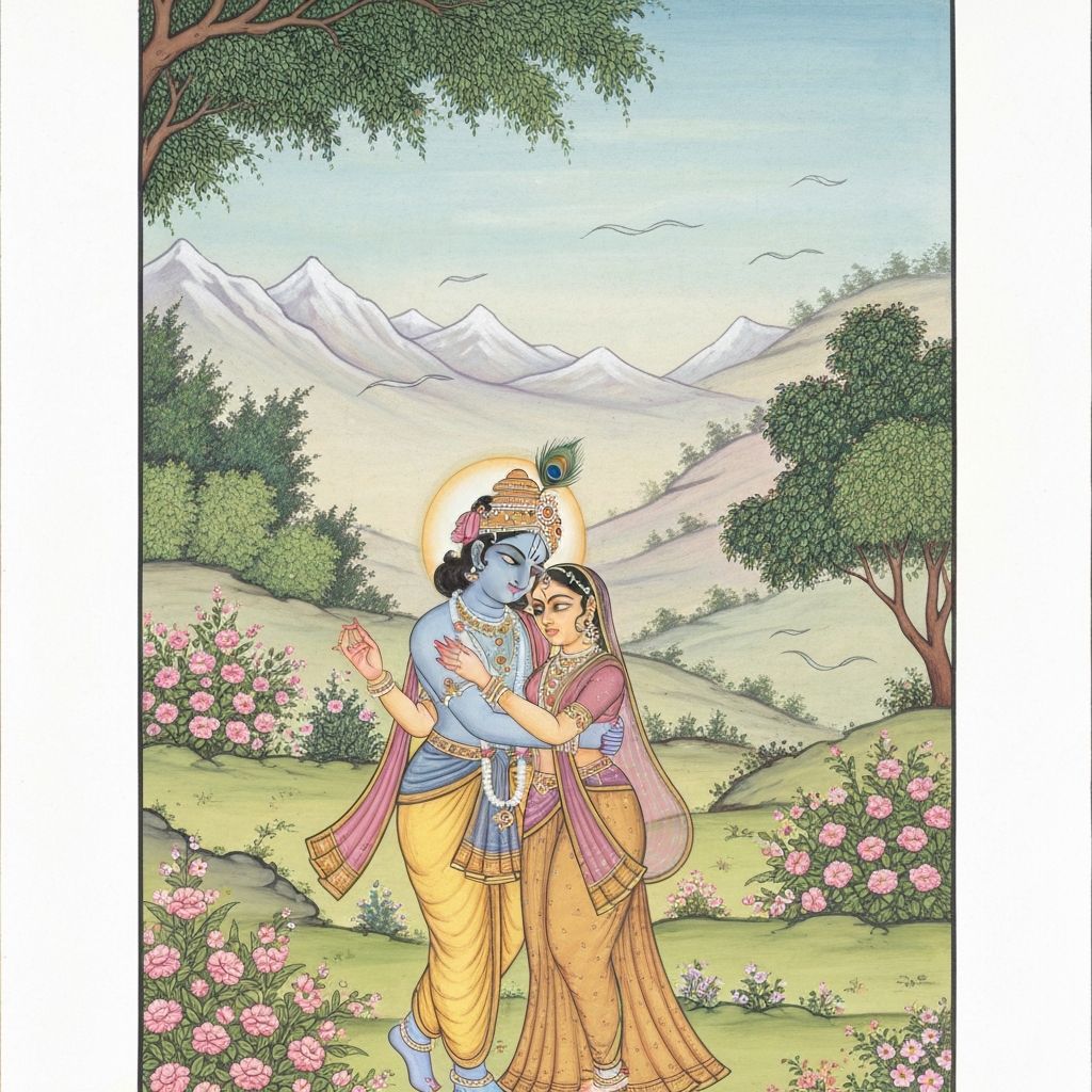 Pahari School Miniature Painting