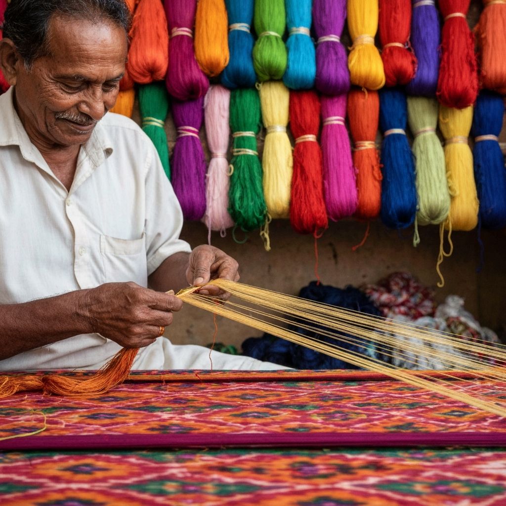 Patola weaving process