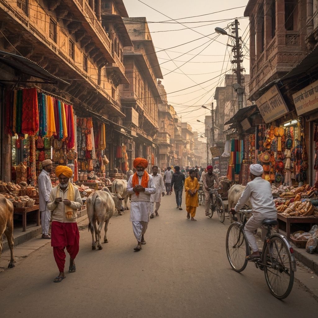 Ancient narrow lanes of Varanasi